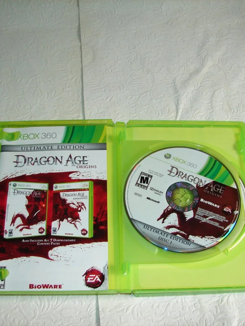 Xbox 360 Game Lot of 3: DRAGON AGE II + ORIGINS + INQUISITION w/1 Manual